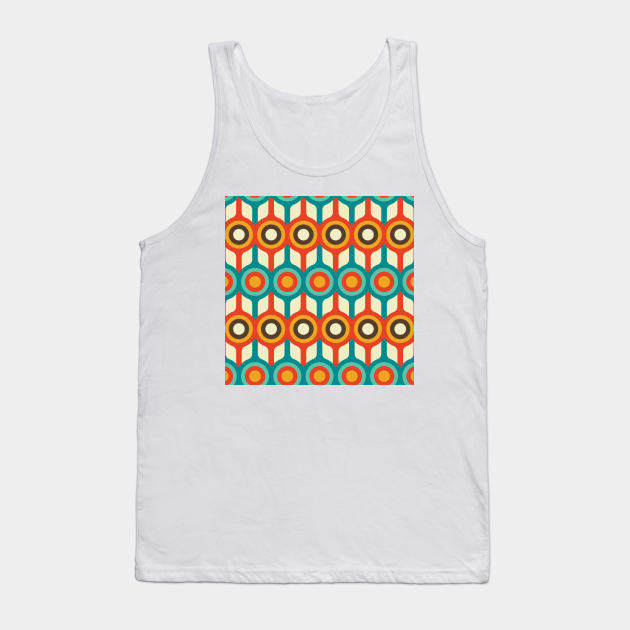 Background Retro Art Tank Top by Wanda City